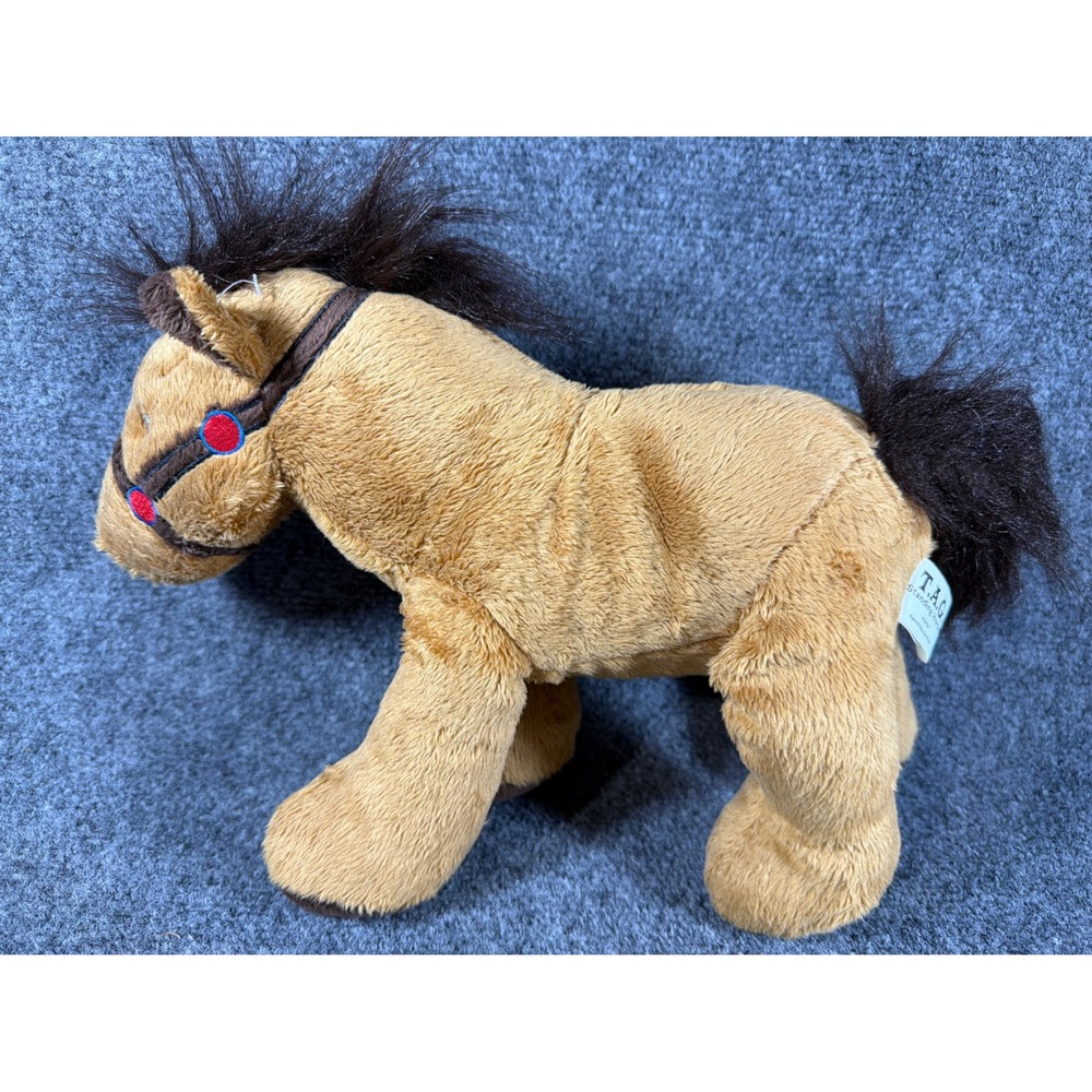 TAG Standing Horses Alexon Tan Brown Plush Stuffed Animal Horse 10 inch